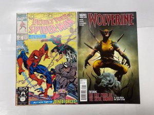 4 MARVEL comic books Deadly #1 Wolverine #1 Midnight Men #1 Web Doom #1 42 KM18