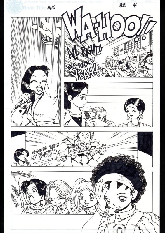 Ninja High School #82 Page 4 Original Comic Book Art- Ben Dunn 