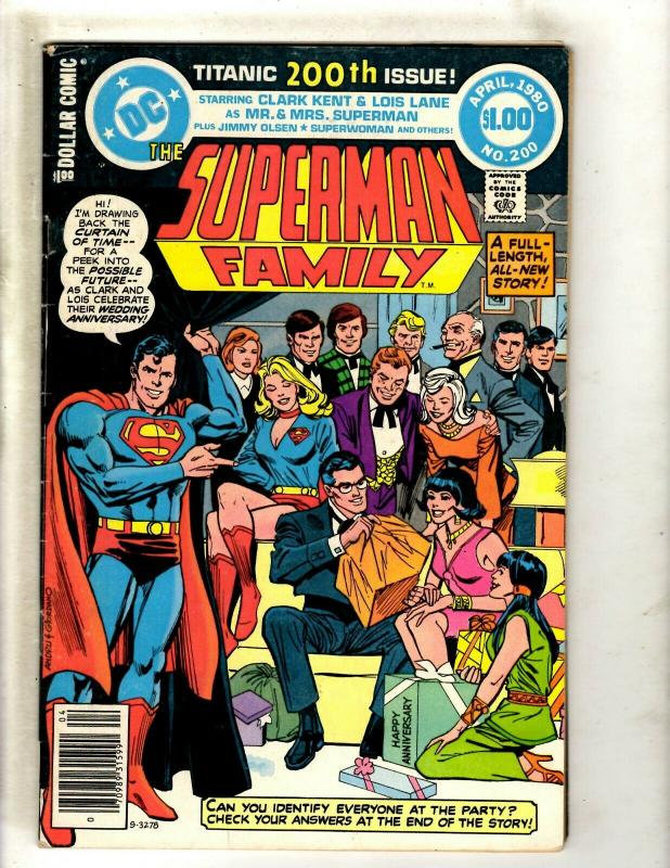 Superman Family # 200 FN DC Comic Book SIGNED Julius Schwartz Batman Lois J371