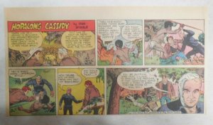 Hopalong Cassidy Sunday Page by Dan Spiegle from 10/24/1954 Size 7.5 x 15 inches