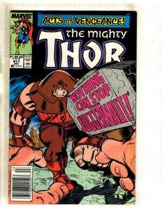 The Mighty Thor # 411 FN- Marvel Comic Book Juggernaut Journey Into Mystery J383