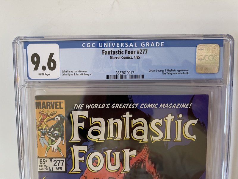 Fantastic Four #277 - CGC 9.6-John Byrne-Doctor Strange & Mephisto-1985??