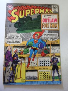 Superman #179 (1965) GD Condition centerfold detached