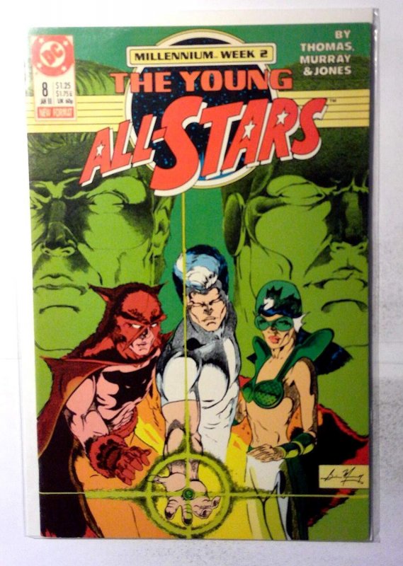 Young All-Stars #8 1988 DC Iron Munro Hawkman TNT Starman Liberty Belle Comic