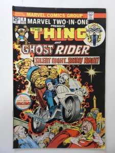 Marvel Two-in-One #8 (1975) VG+ Condition centerfold detached bottom staple