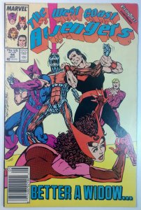 West Coast Avengers #44 (6.0, 1989) NEWSSTAND, 1st cameo app of John Walker a...