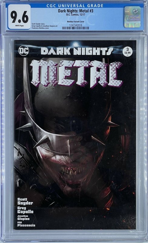 Dark Nights: Metal #3 | Mattina Variant Cover | CGC 9.6
