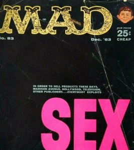 MAD Magazine Dec 1963 Issue No 83 HUD Hood Western Movie Parody TV Show Spoofs 