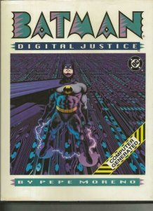 VINTAGE 1990 Batman Digital Justice Pepe Moreno 1st Print HC Book