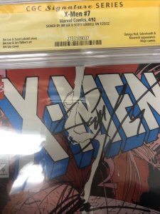 X-Men (1992) # 7 (CGC SS WP 9.8) Signed By Jim Lee & Scott Lodbell