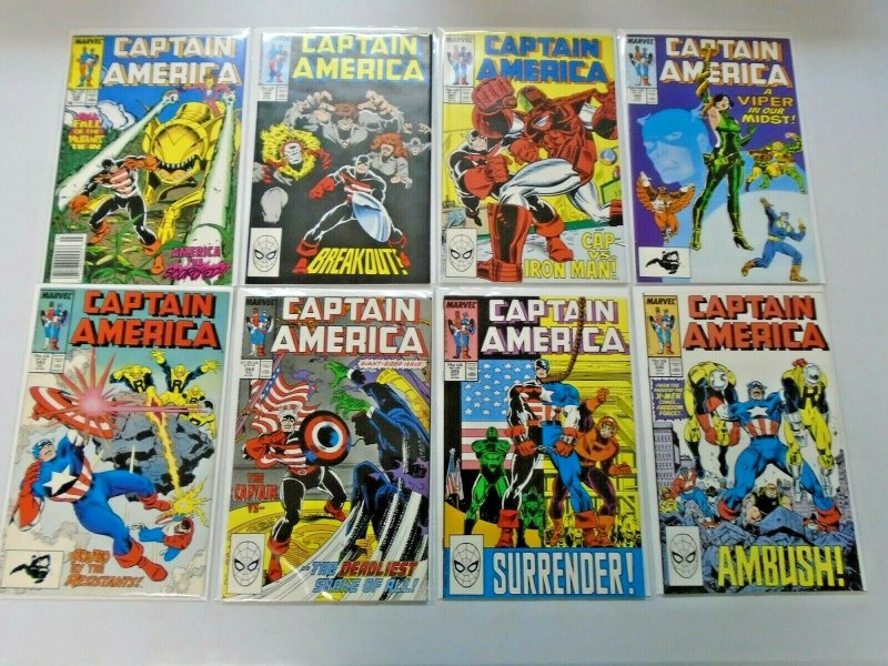 Captain America Comic Lot #300-349 42 Diff Avg 7.0 (Range 6.0-8.0) (1984-1989)