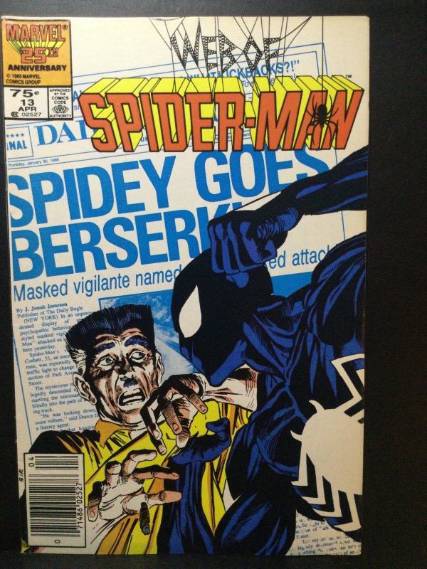 Web of Spider-Man #13 Newsstand Edition (1986)