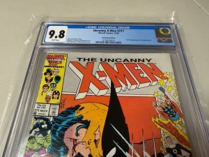 Uncanny X-Men # 211 CGC Graded 9.8 Marvel Comic Book Newsstand Variant 1986 JH30