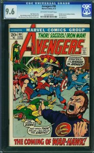 Avengers #98 (1972) CGC 9.6 NM+