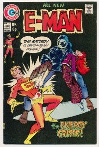 E-Man (1973 Charlton) #1-10 VG+ to VF+ Complete series