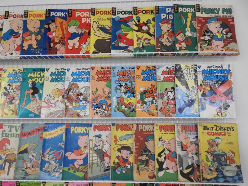 Huge Lot of 170+ Comics W/ Walt Disney Comics, Porky Pig, Looney Tunes +More!