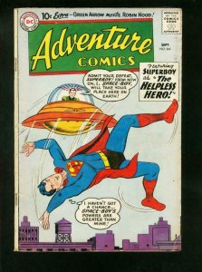 ADVENTURE COMICS #264 1959-SUPERBOY-GREEN ARROW-FLYING SAUCER-very good  VG-