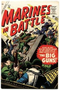 MARINES IN BATTLE #24 1958-ATLAS-JOE MANEELY-KOREAN WAR-vf-