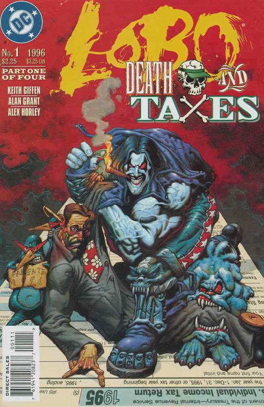 Lobo: Death and Taxes #1 VF/NM; DC | save on shipping - details inside