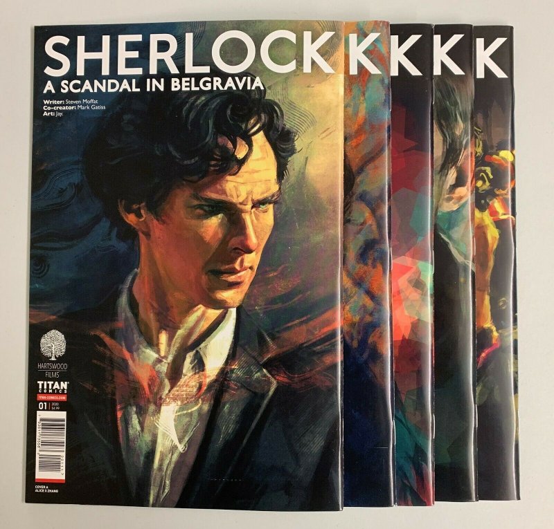 Sherlock A Scandal In Belgravia #1-5 Set (Titan 2019) Steven Moffat (9.2+)