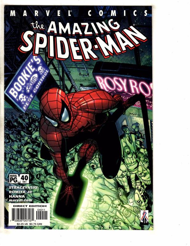 5 Amazing Spider-Man Marvel Comic Books # 478 479 480 481 482 VF-NM Range J268
