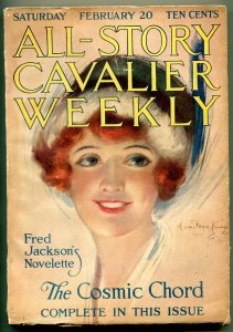 All-Story Cavalier Weekly 2/20/1915-Hamilton King Girl- Cosmic Chord FN-