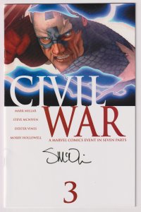 From Marvel Comics! Civil War! Issue #3! Signed by Steve McNiven!