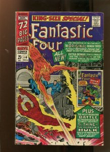 FANTASTIC FOUR KING SPECIAL #4 (4.5) THE TORCH THAT WAS! 1966
