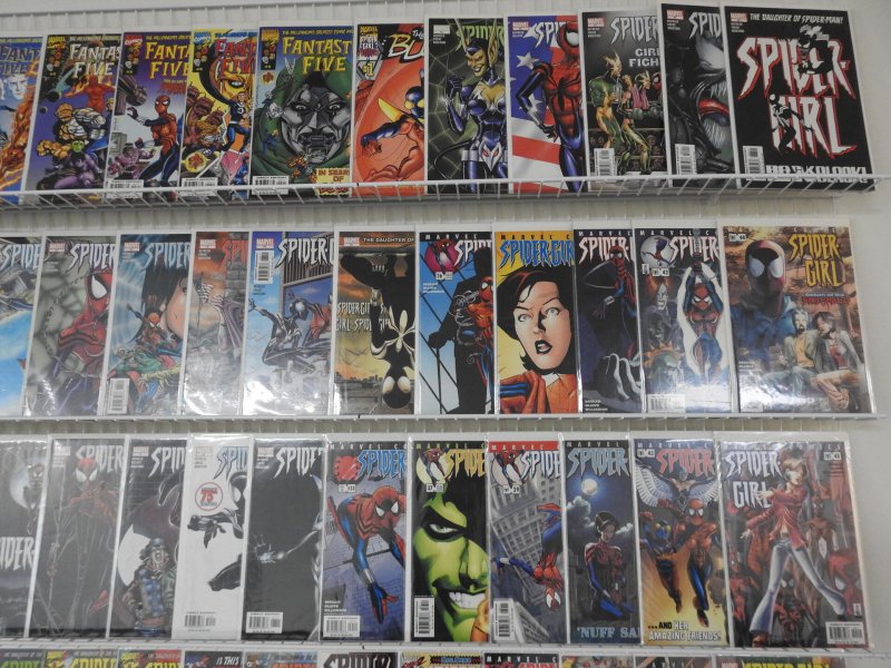 Huge Lot 140+ Comics W/ Spider-Girl, Thor, Iron Man+ Avg VF Condition!