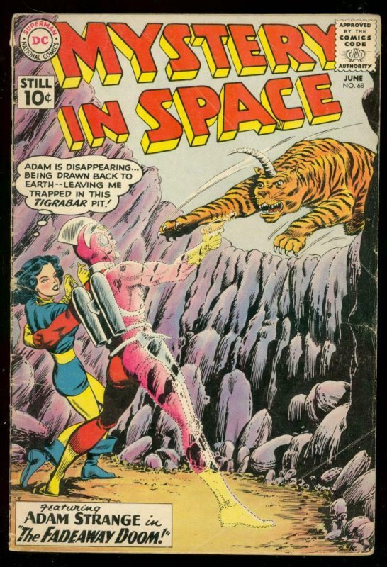 MYSTERY IN SPACE #68 ADAM STRANGE TIGER COVER INFANTINO VG