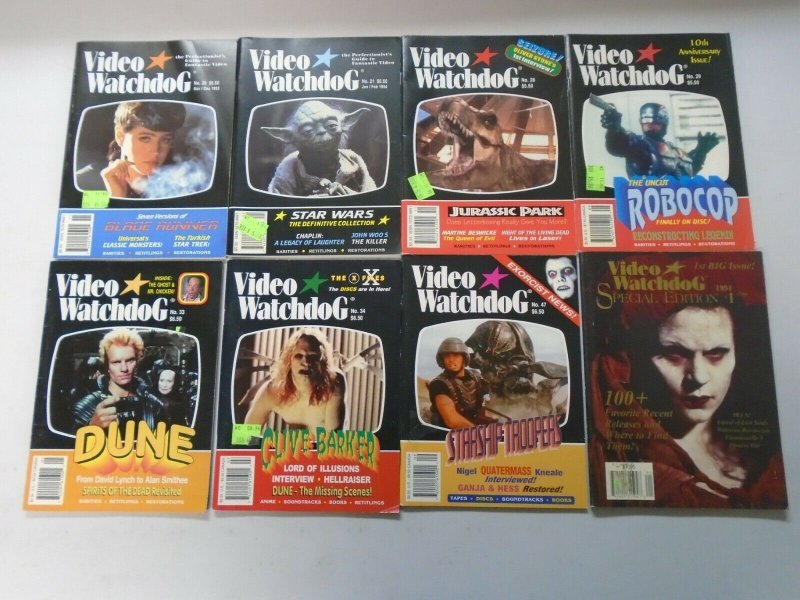 Video Watchdog lot 8 different including Special Edition avg 6.0 FN (1993-98)