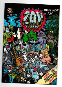 Zap Comix #5 - $.75 cover - R Crumb - Apex - Underground - (-VF)