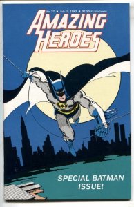 AMAZING HEROES #27 1983 - comics - Special Batman issue