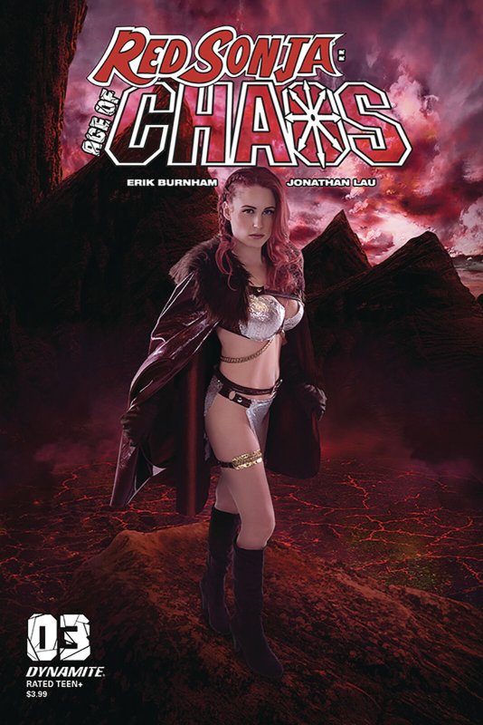 Red Sonja Age Of Chaos #3 Cvr E Kingston Cosplay Variant (Dynamite, 2020) NM