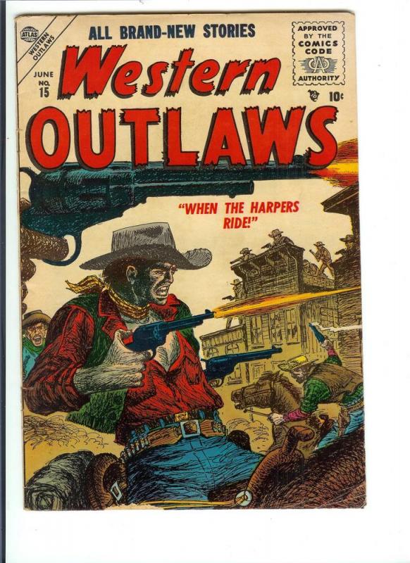 Western Outlaws  #15 - Silver Age - June 1956 (VG+)