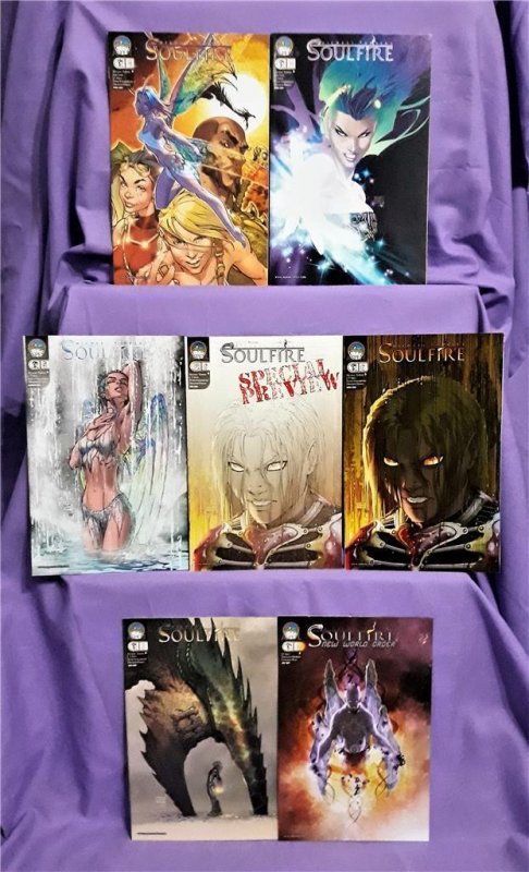 Michael Turner's SOULFIRE #1 - 7 Exclusive Variant Covers (Aspen 2004) 