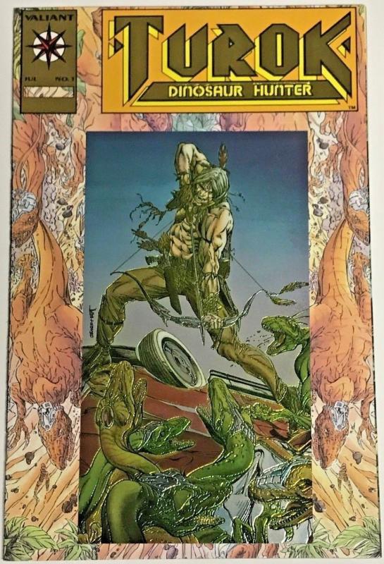 TUROK DINOSAUR HUNTER#1 NM 1993 GOLD EDITION VALIANT COMICS