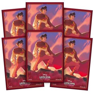 Disney Lorcana Shimmering Skies Card Sleeves Aladdin TCG