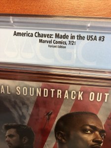 America Chavez: Made In The Usa (2021) # 3 (CGC 9.8 WP) Census 7! Variant Ed