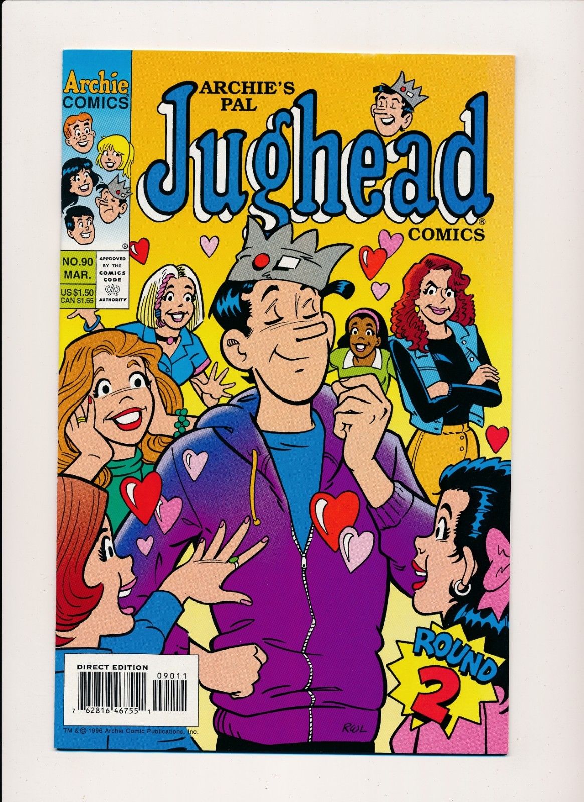 Archie Comics Archie s Pal JUGHEAD #90 ~ VF 1996 (PF332) Comic Books