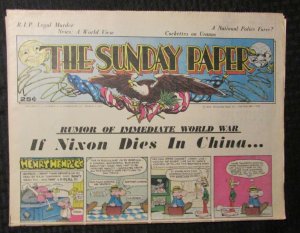 1972 THE SUNDAY PAPER v.1 #3 FN+ 6.5 w/ Insert Art Spiegelman / Trina Robbins