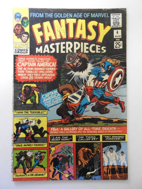 Fantasy Masterpieces #4 (1966) FN Condition! ink front/back cover