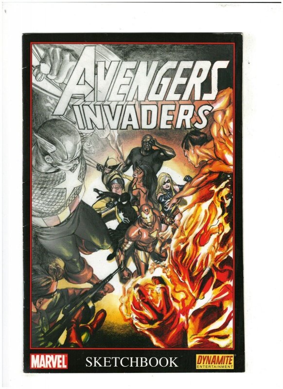 Avengers/Invaders Sketchbook VF- 7.5 Marvel/Dynamite Comics 2008