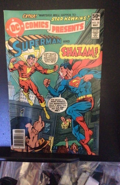 DC Comics Presents 33 (1981) Captain marvel vs. Superman New Shazam movie! VF/NM