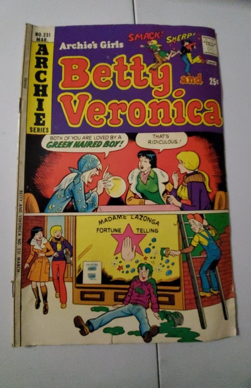 Archie's Girls Betty and Veronica #231 (1975) low grade complete