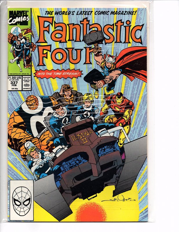 Marvel Comics Fantastic Four #337 Walter Simonson Art Ms. Marvel, Thor, Iron Man