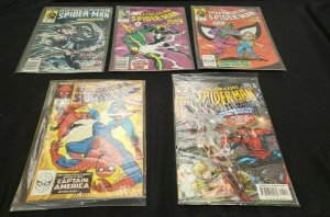 SPIDER-MAN 5PC (FN) ELEKTRA, BLACK SUIT, ELECTRO, CAPTAIN AMERICA 1987-97