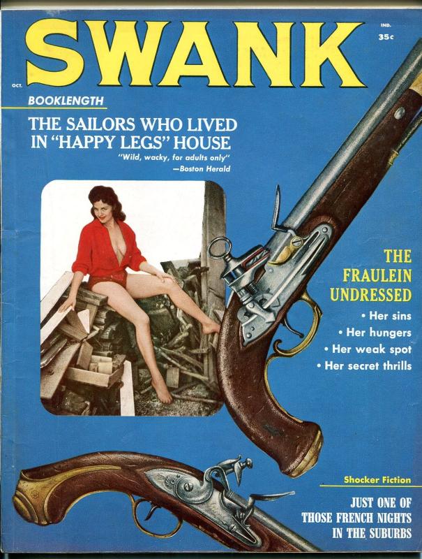 Swank Magazine October 1959- Charles Copeland art- Cheryl Kubert VF 