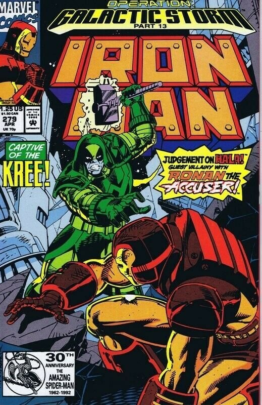 Iron Man 279 Original Vintage 1992 Marvel Comics Ronan The Accuser