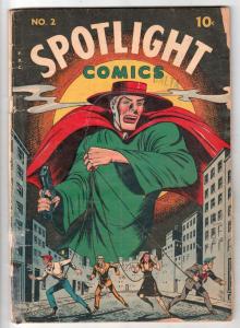 Spotlight Comics #2 (Jan-45) GD Affordable-Grade The Black Dwarf, The Veiled ...